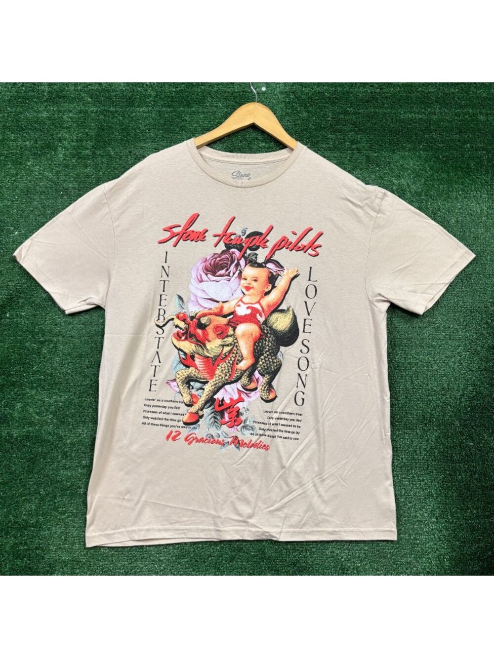 Stone Temple Pilots Purple Interstate Love Song Rock Band T-Shirt Extra Large